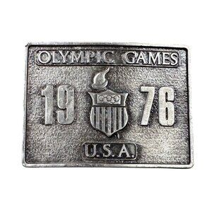 Belt Buckle 1976 Olympic Games Bergamot Brass Works USA Made